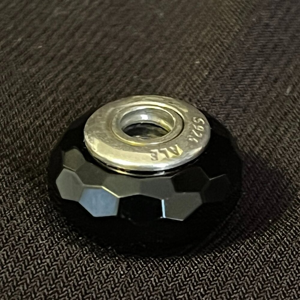 Pandora Black Fascinating Faceted Murano Glass Charm – ALE S925 - Picture 3 of 7